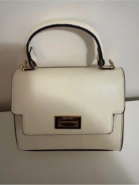 ALDO Cream Top-Handle Crossbody Bag
